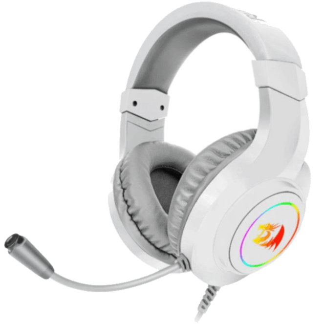 Redragon H260W HYLAS RGB Gaming Headset (White)