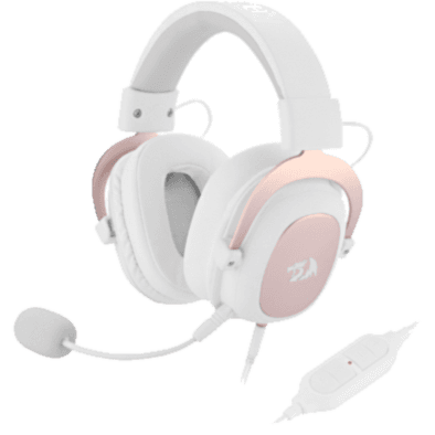 Redragon H510W ZEUS 2 Wired Gaming Headset - 7.1 Surround Sound (White)