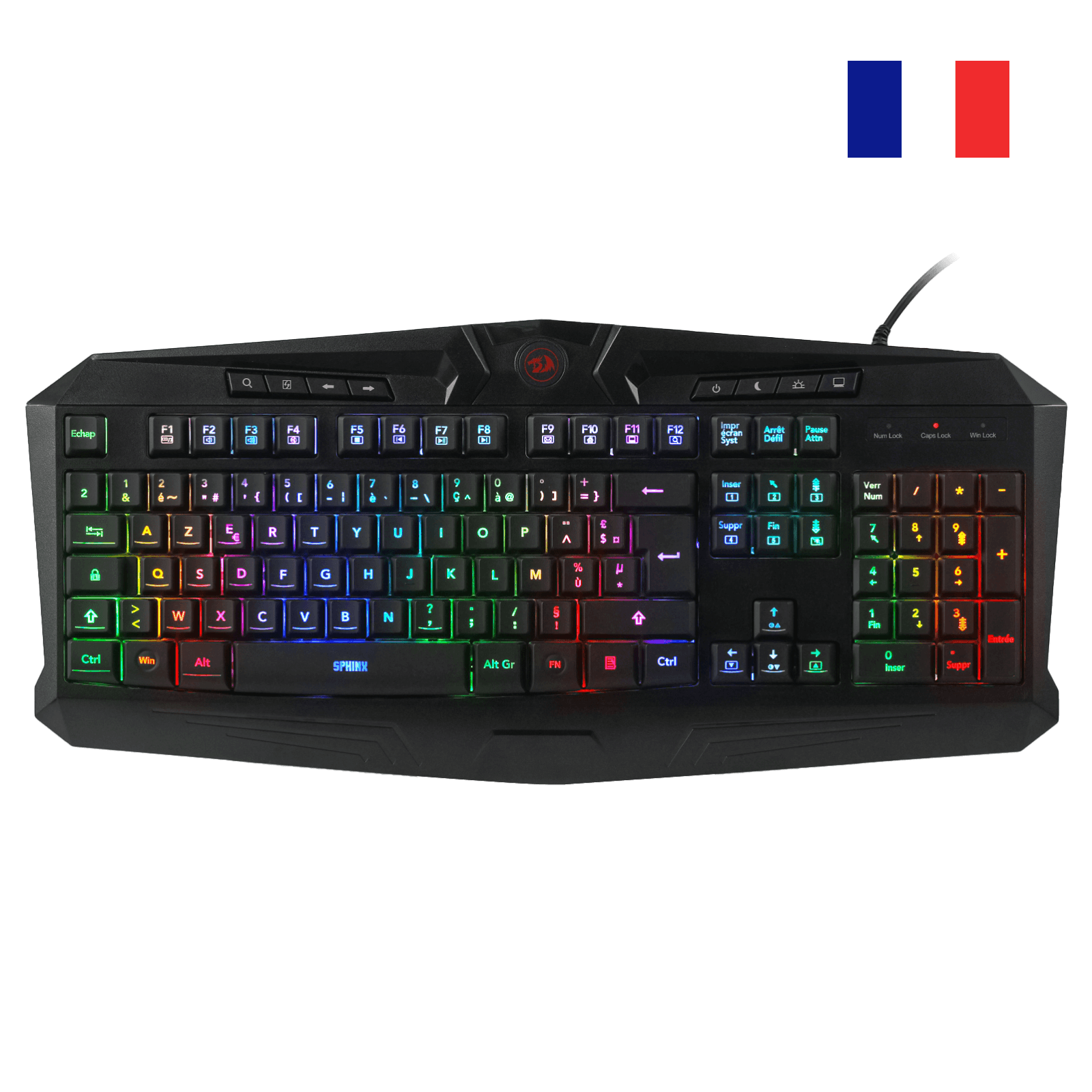 Redragon K503 HARPE PRO RGB Backlit Gaming Keyboard (Black)