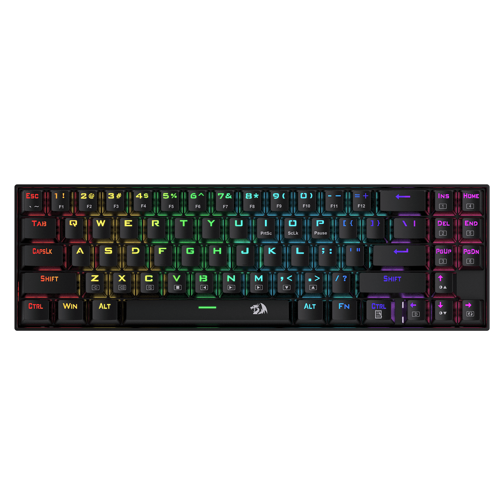 Redragon K599 KRS DEIMOS RGB Wireless Mechanical Gaming Keyboard with Red Switches (Black)
