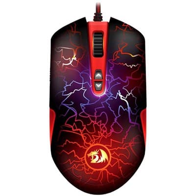 Redragon M701A LAVAWOLF Gaming Mouse, 6400 DPI (Black)