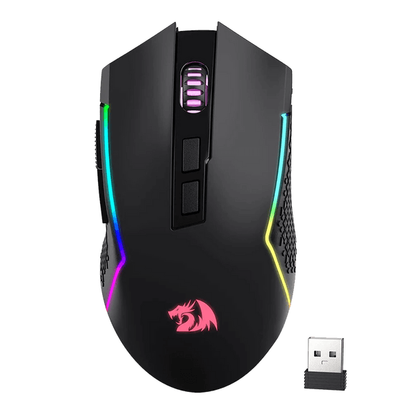 Redragon M693 TRIDENT Wired and Wireless (Bluetooth) Gaming Mouse (Black)