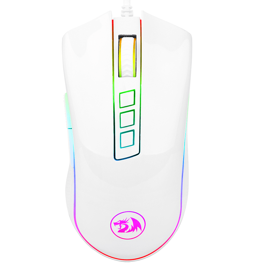 Redragon M711W COBRA RGB Gaming Mouse (White)