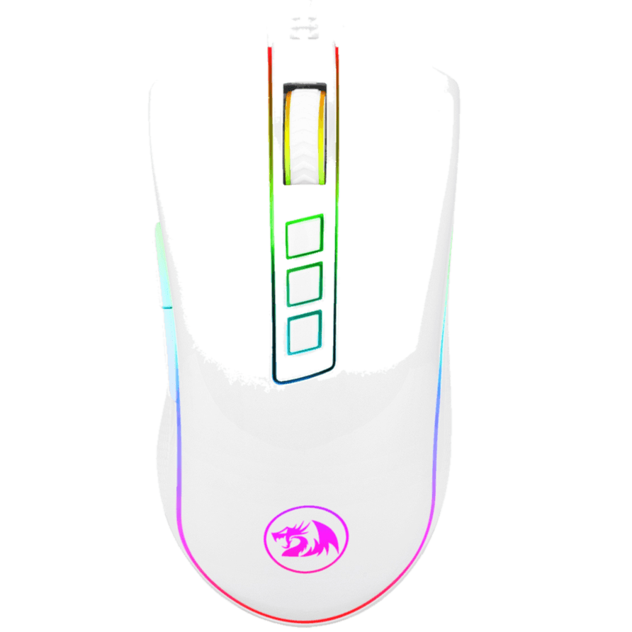 Redragon M711W COBRA RGB Gaming Mouse (White)