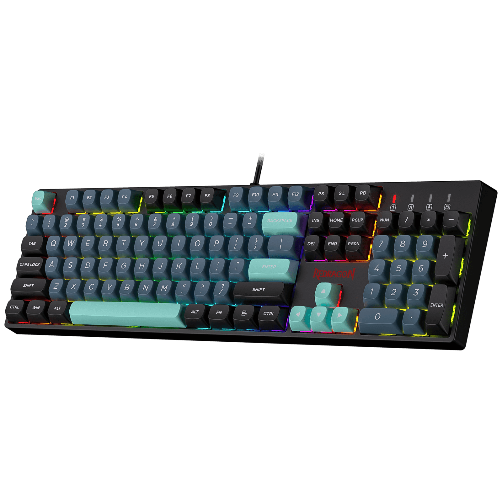 Redragon K582 SURARA RGB LED Backlit Mechanical Gaming Keyboard (Black)